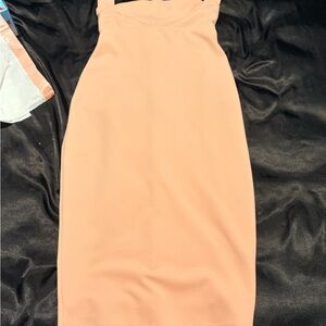 Nookie Strapless Peach Dress
